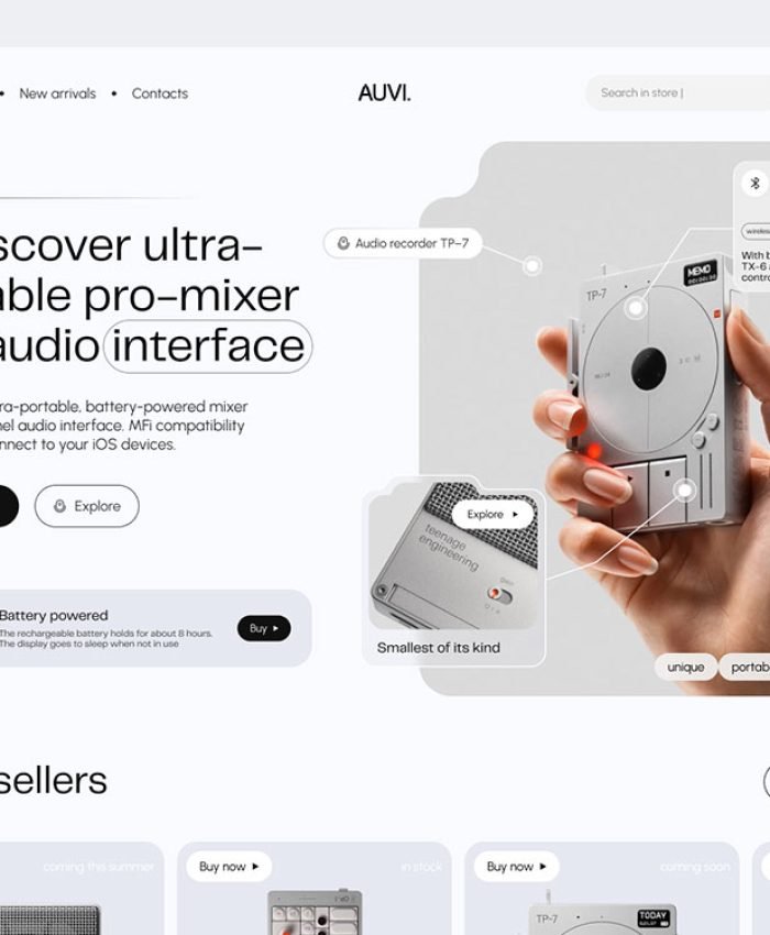 Pro-Mixer Audio Interface Website